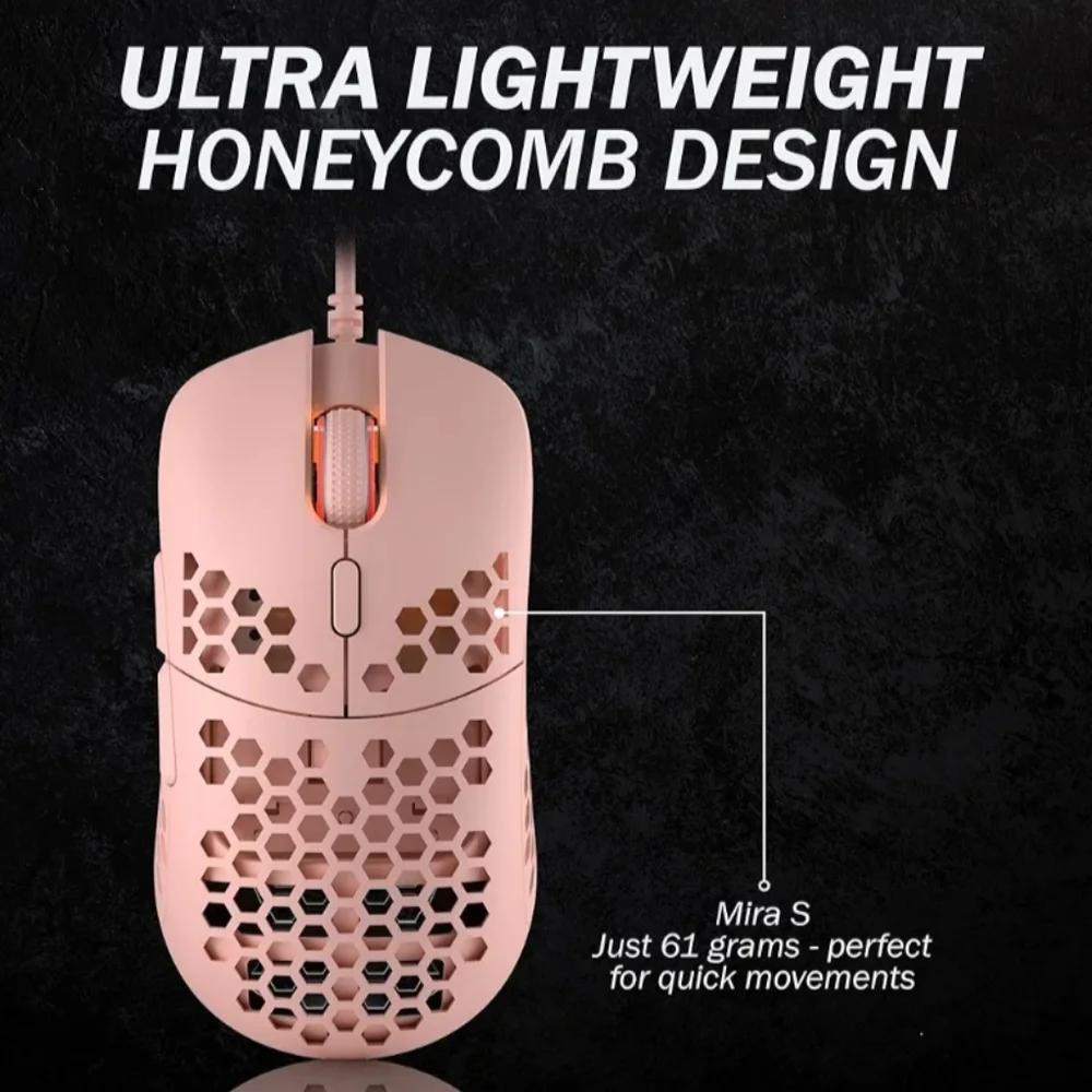 Ultra Lightweight Gaming Mouse, Honeycomb Shell